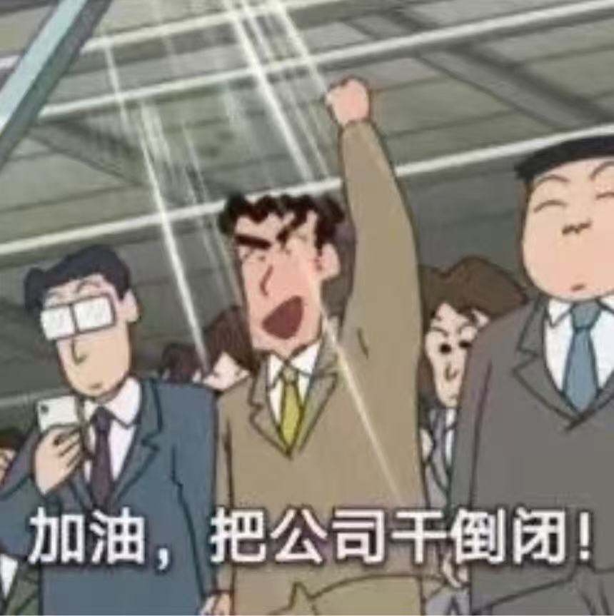 加油，把公司干倒闭！
